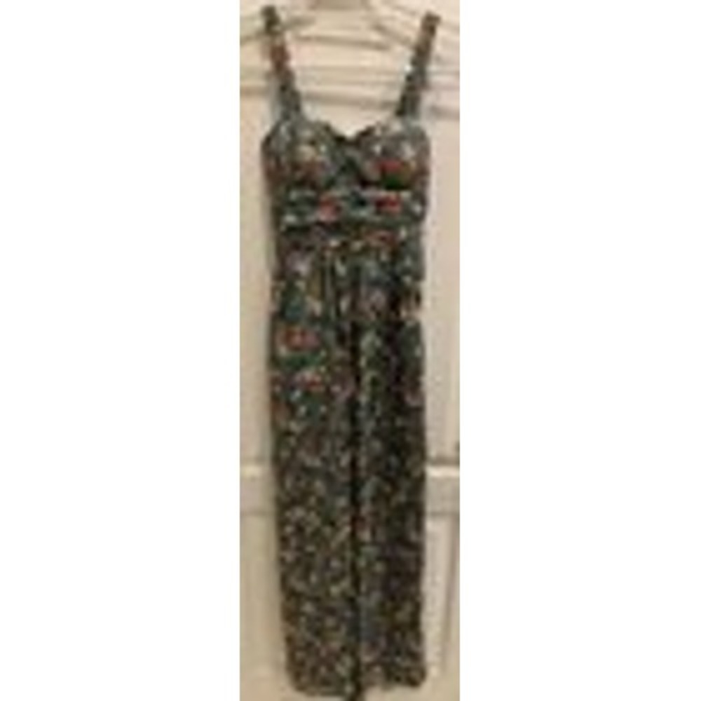 Band of Gypsies Floral Smocked Jumpsuit‎ Sleeveless Casual Romper XS